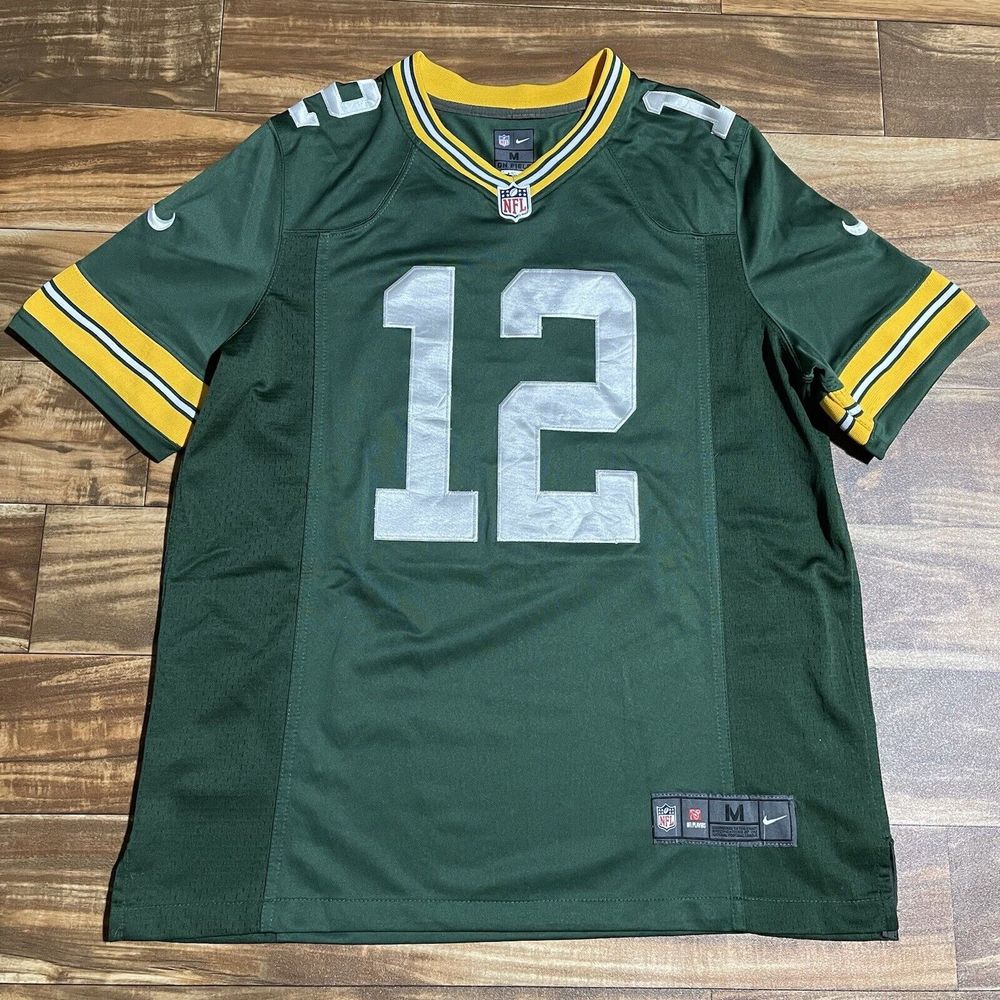 Aaron Rodgers Green Bay Packers Nike On Field Jersey #12 NFL Size Medium